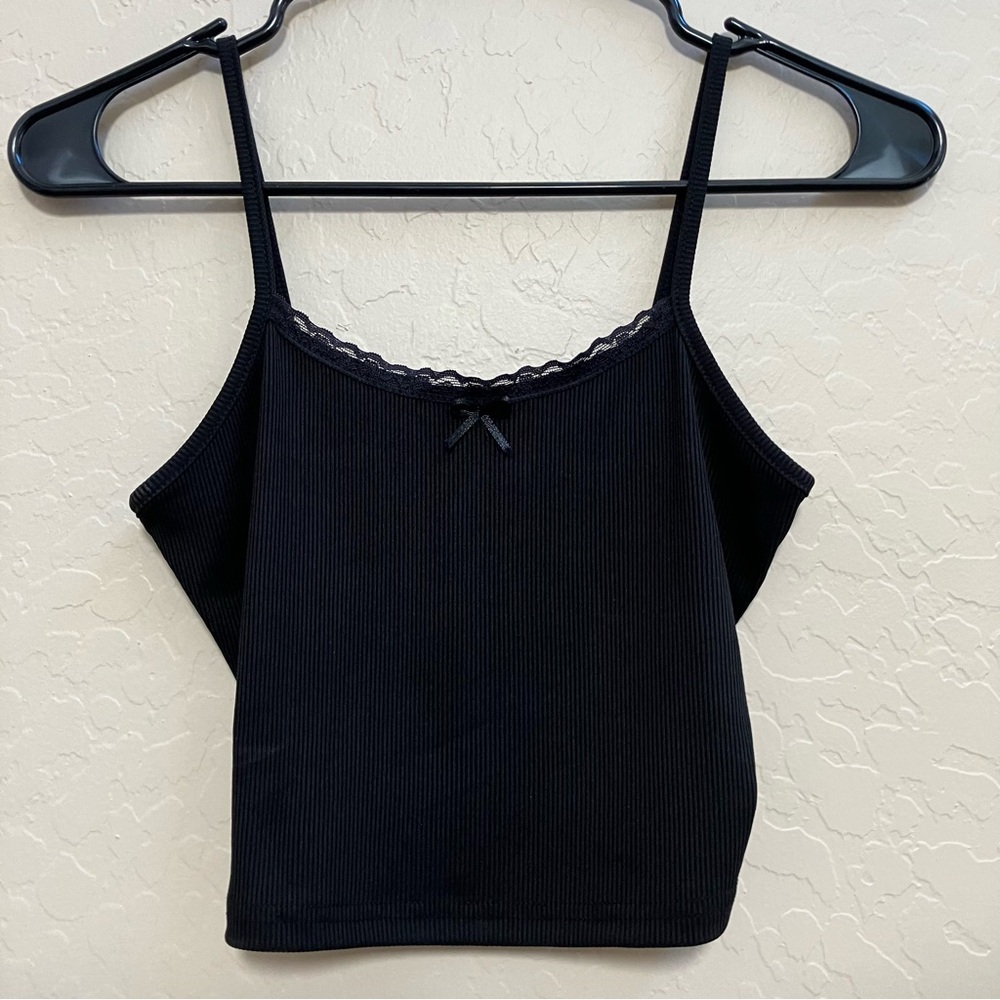 Women’s Black Cropped Cami XS